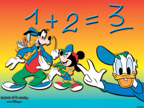 математика с Микки Маус и Мини Маус