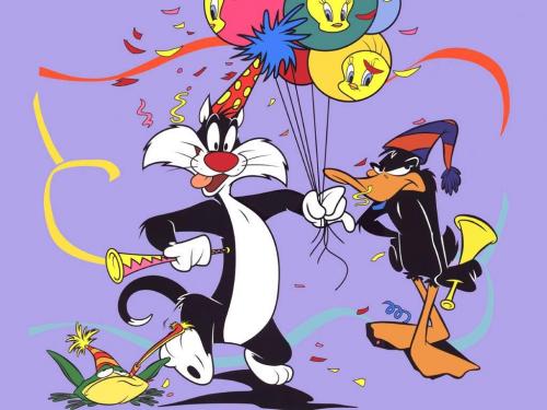 Silvester and Daffy Duck