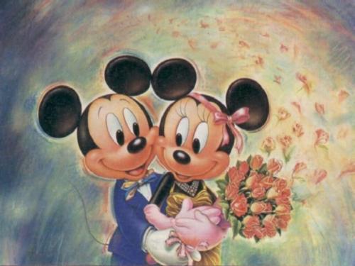 Микки Маус и Мини Маус женятся
