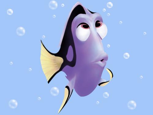 фиолетовая рыбка из Немо