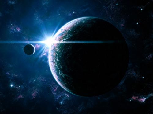 обои про неизвестных планетах и зарождение Сверхновых, орбиты планет